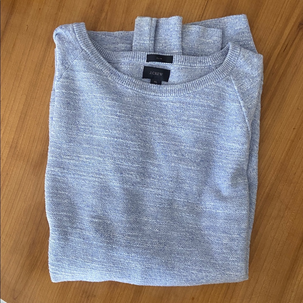 Men’s J.Crew Cotton Slub Sweatshirt Slim XL